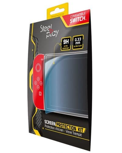 Протектор за екран Steelplay - 9H (Switch), прозрачен