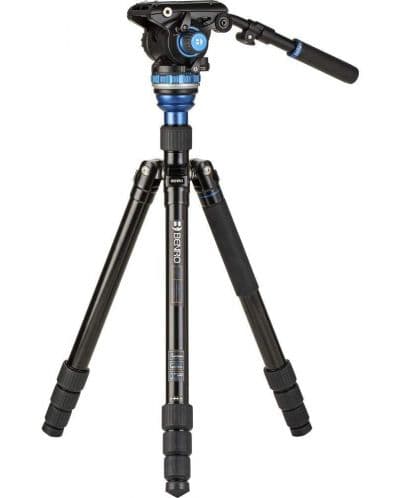 Видео статив Benro - A3883 Travel Angel Aero AL + S6Pro, 34-184 cm, черен