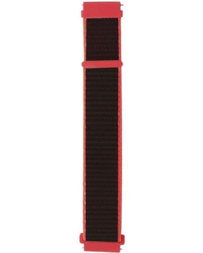 Каишка Trender - TR-NY20BKRD, 20 mm, червена/черна