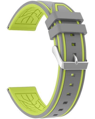 Каишка Trender - Gamer, 22 mm, сив/зелен