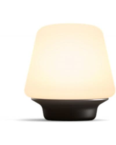 Настолна смарт лампа Philips - Hue Wellness, E27, 6W, черна