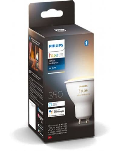 Смарт крушка Philips - Hue, 4.3W, GU10, dimmer